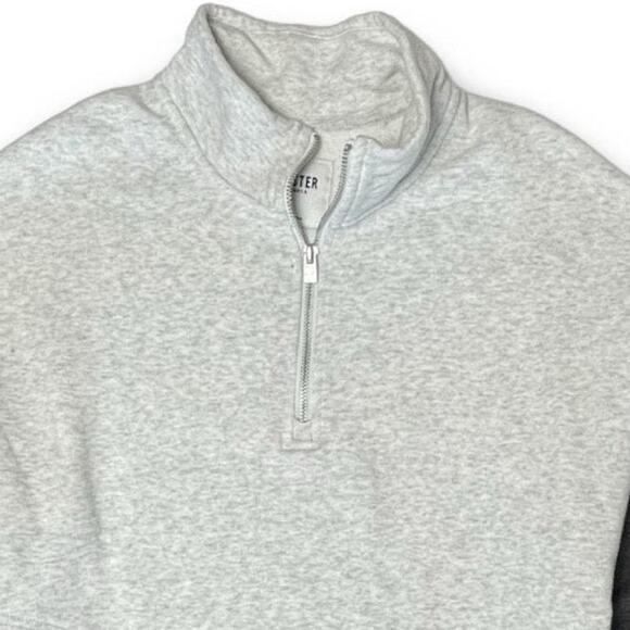 Hollister Quarter-Zip Pullover | Women’s Small | Gray Colorblock - Picture 4 of 8